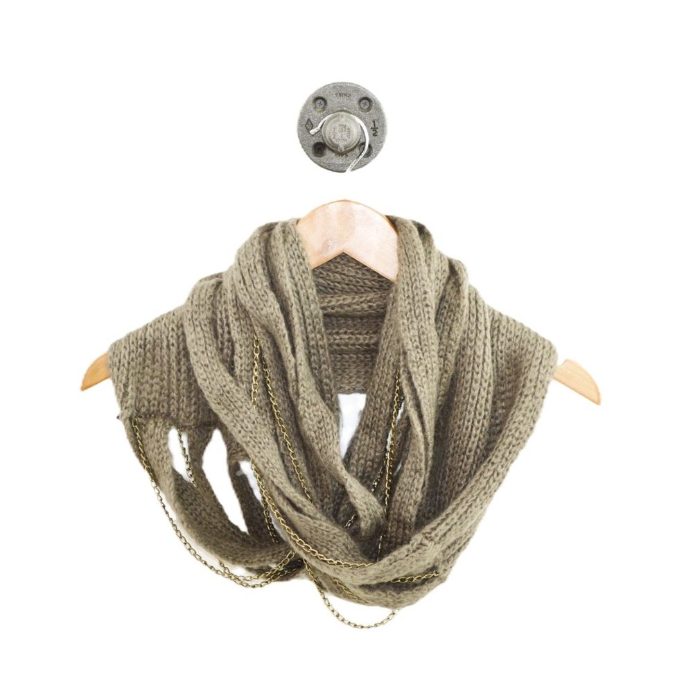 Steve Madden Knit and Chain Infinity Scarf #164-25